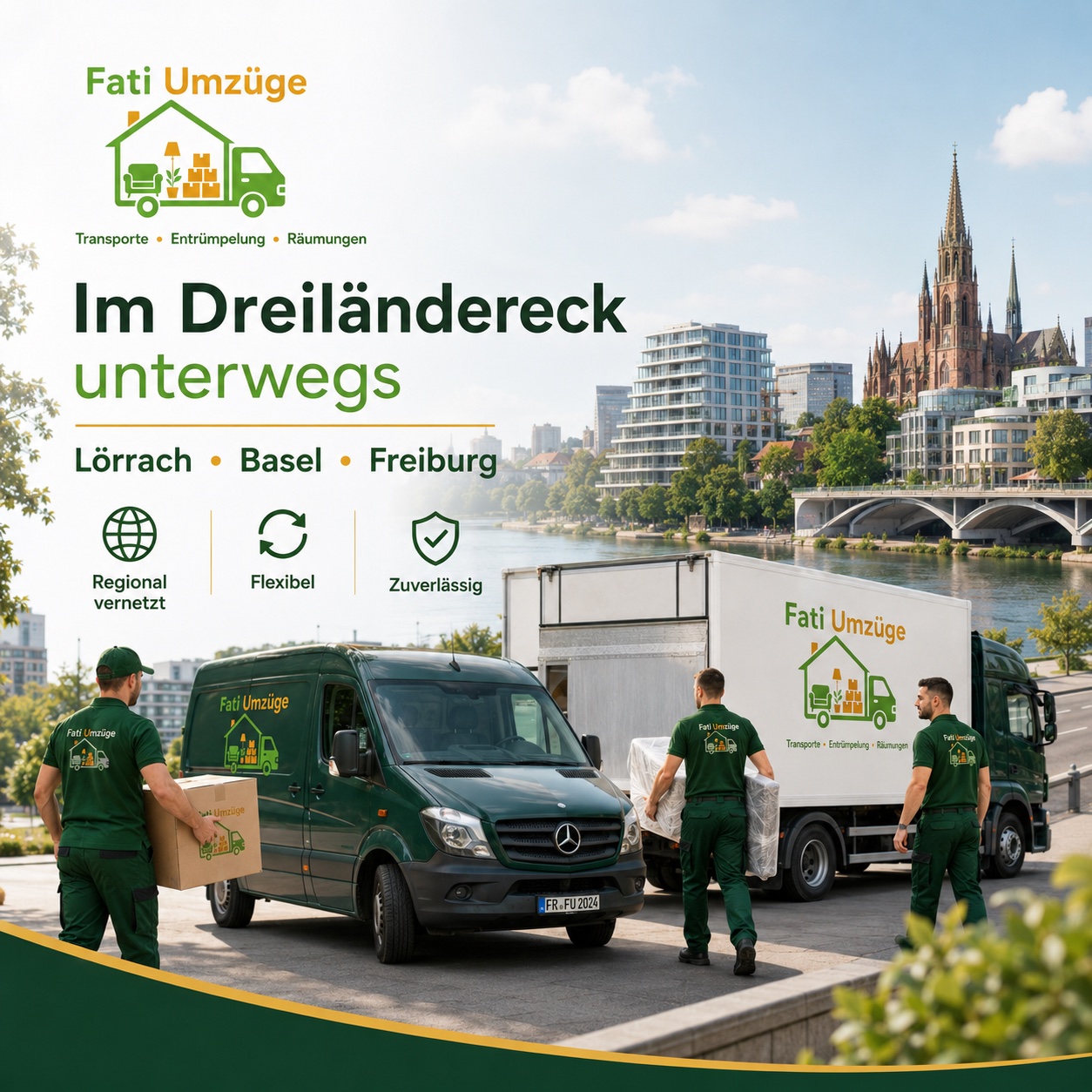 Fati Umzüge operating in the Germany, Switzerland and France border region