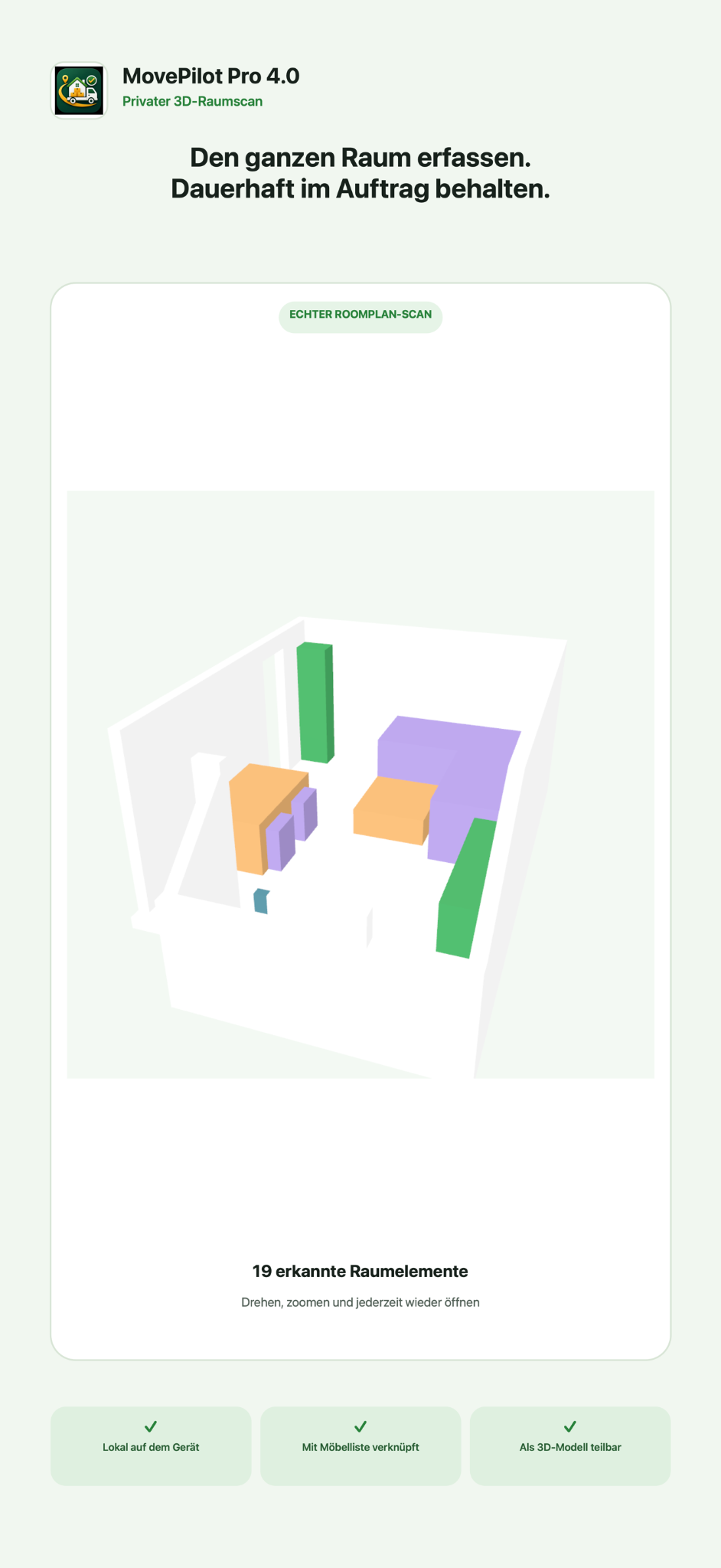 RoomPlan and LiDAR 3D room capture