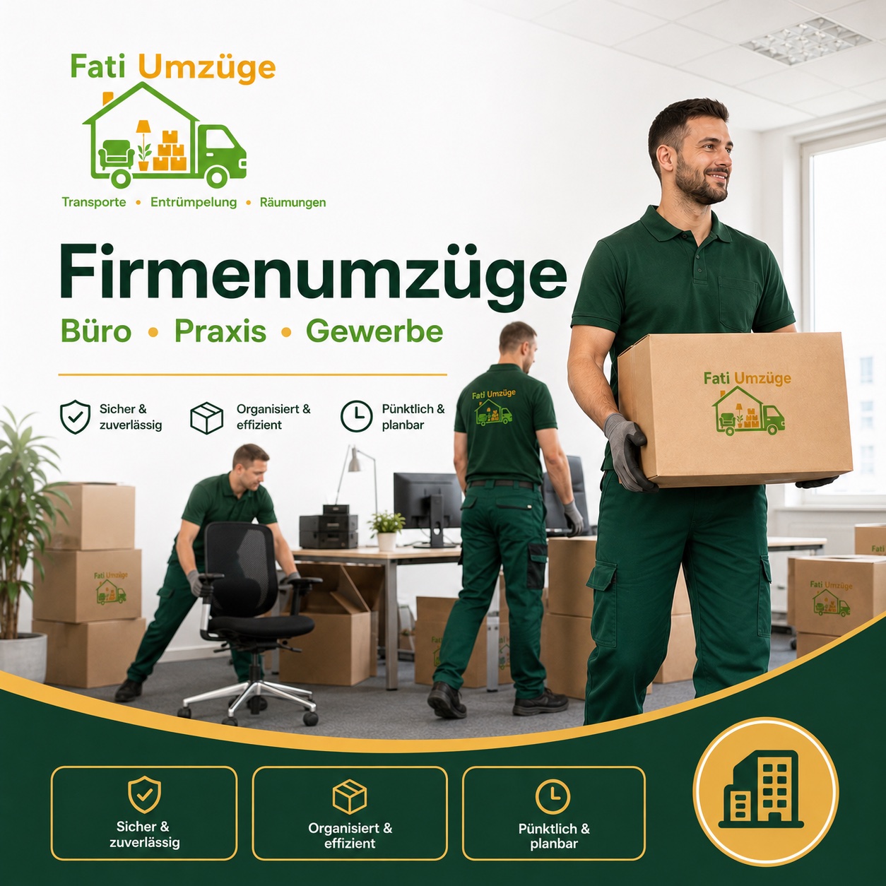 Fati Umzüge carrying out a commercial move