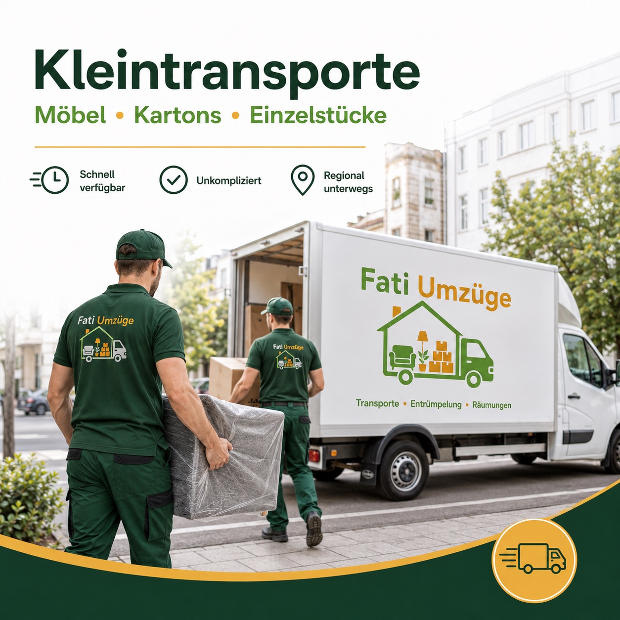 Fati Umzüge vehicle used for a furniture transport