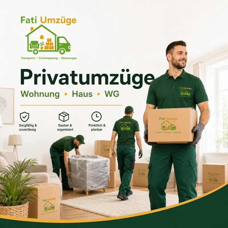 Fati Umzüge team carrying out a household move