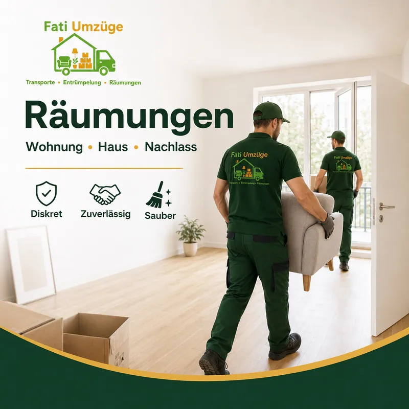 Fati Umzüge supporting a household clearance
